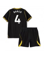 Chelsea Valentin Barco #4 Venkovní dres pro děti 2026-27 Krátký Rukáv (+ trenýrky)